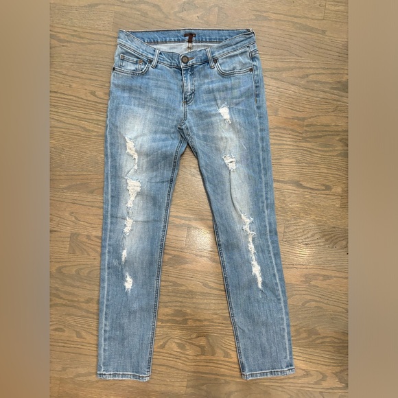 Edyson Denim - Edyson Soho Relaxed Boyfriend Distressed Jeans Womens size 27